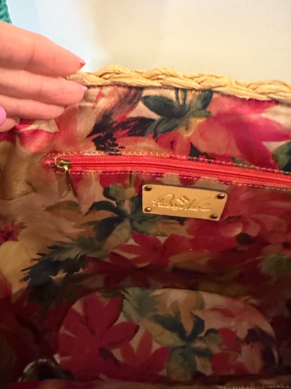 Patricia Nash Florina Woven Straw Tote - Multicolor NWT & Dust Bag - Picture 9 of 13